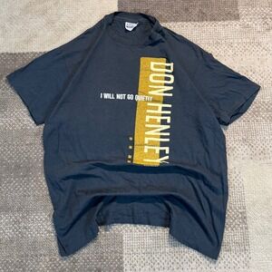Vintage 1990 Don Henley I Will Not Go Quietly Concert T-Shirt XL Hanes USA Made